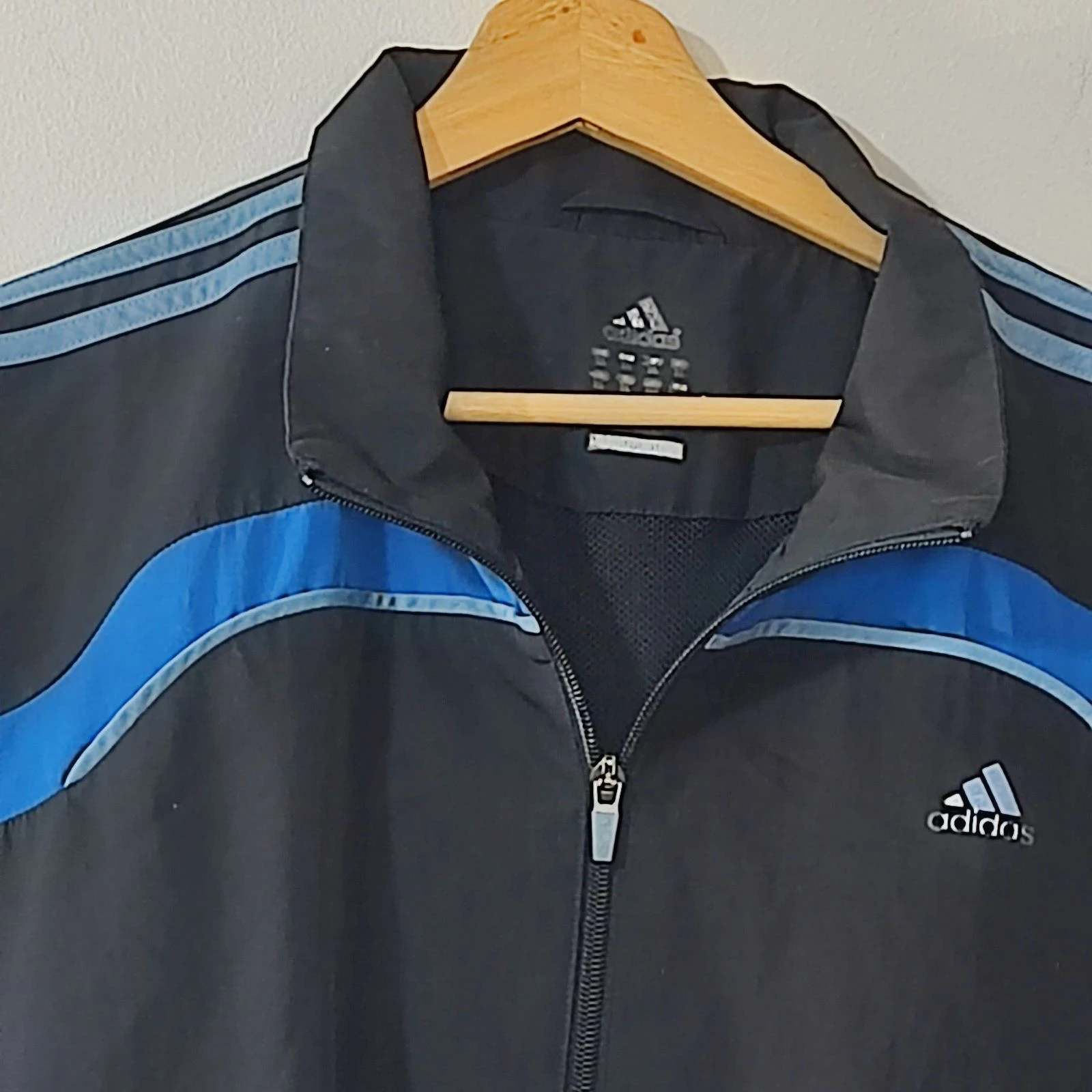 Adidas trackjacket clima cool Black &blue, size XL,  – photo 3